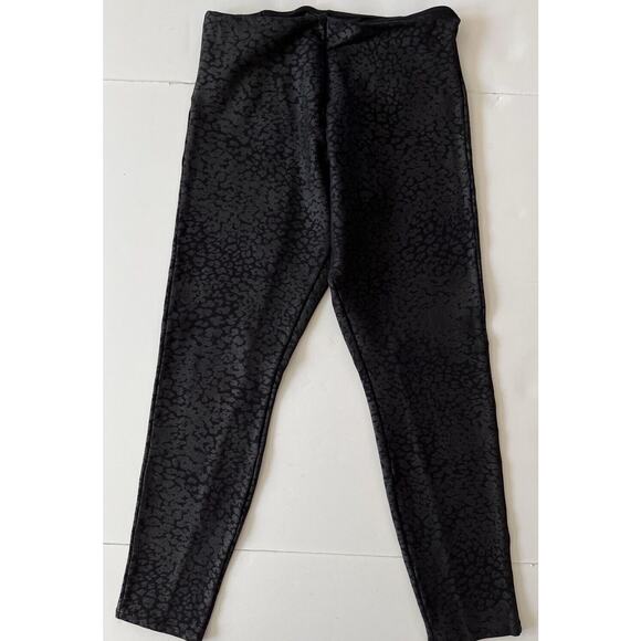 Lysse Animal Print Legging Women M Black Stretch Tommy Control High Rise - Picture 1 of 11